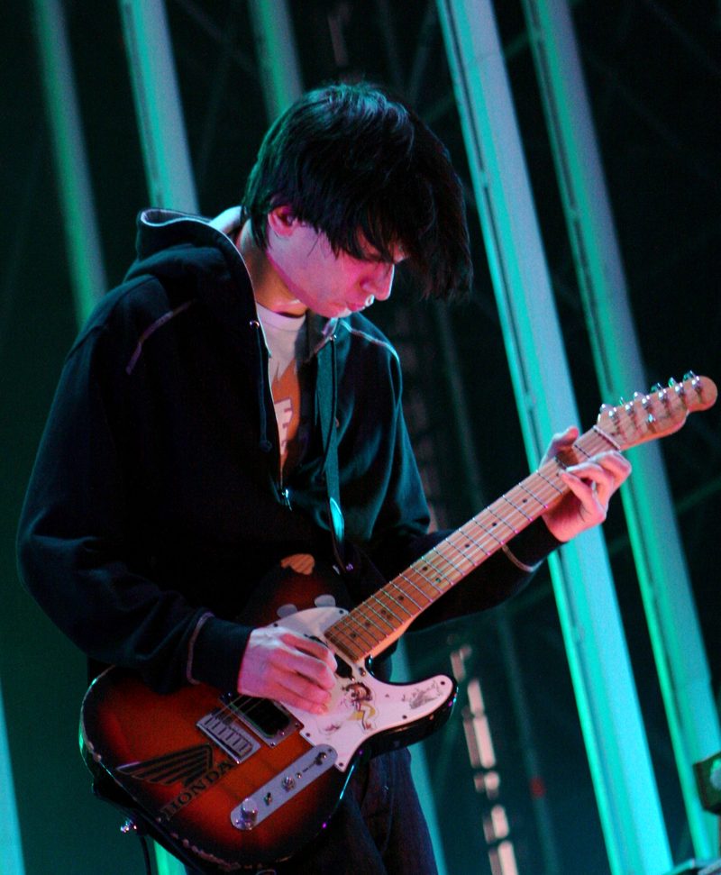 Jonny Greenwood playing his Fender Telecaster at the Daydream Festival in Barcelona on 12 June 2008.