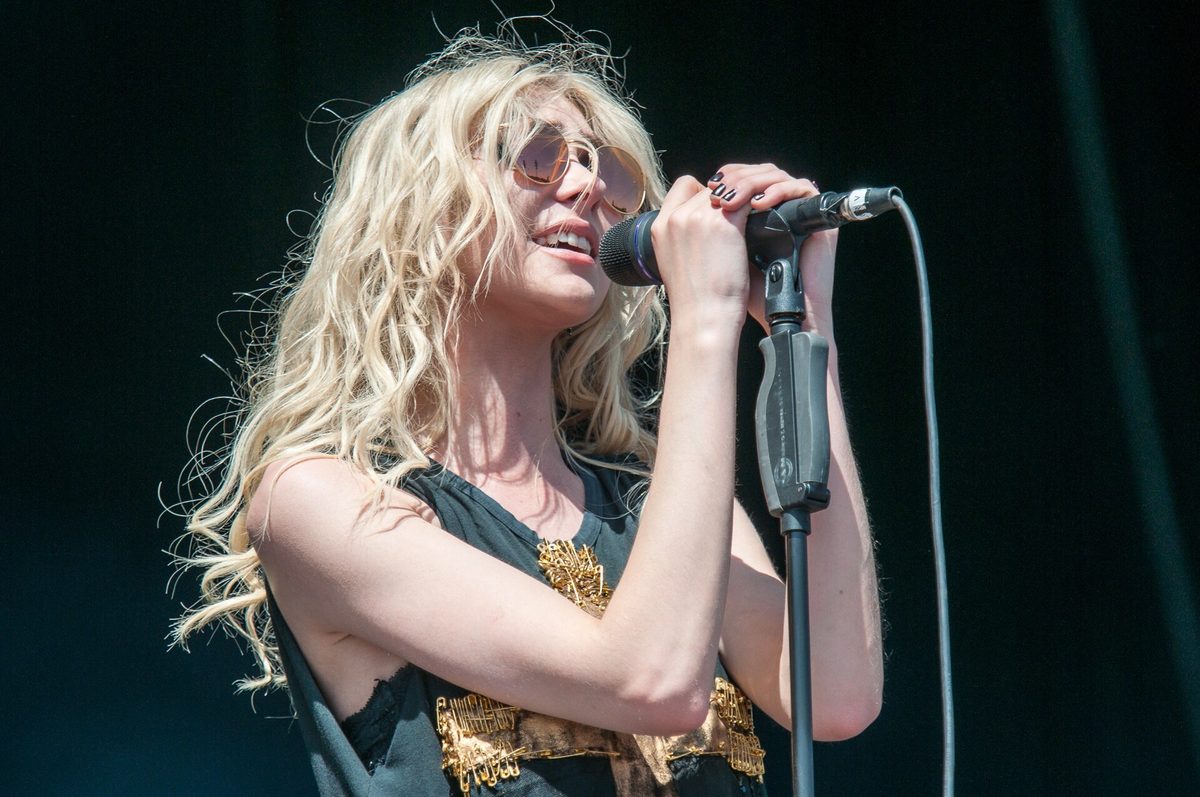 Taylor Momsen singing with The Pretty Reckless at Rock im Park, Nuremberg, Germany, 8 June 2014.
