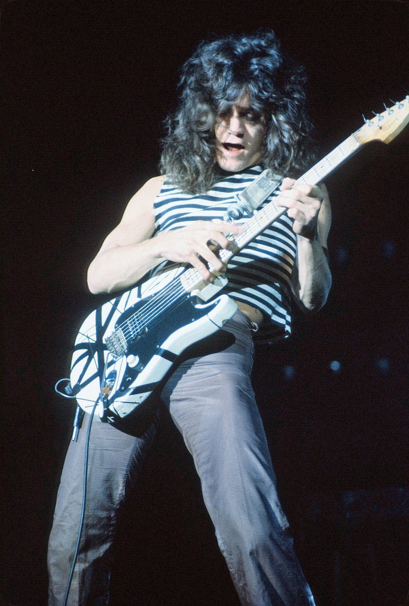 Eddie Van Halen playing at the New Haven Coliseum in 1978.