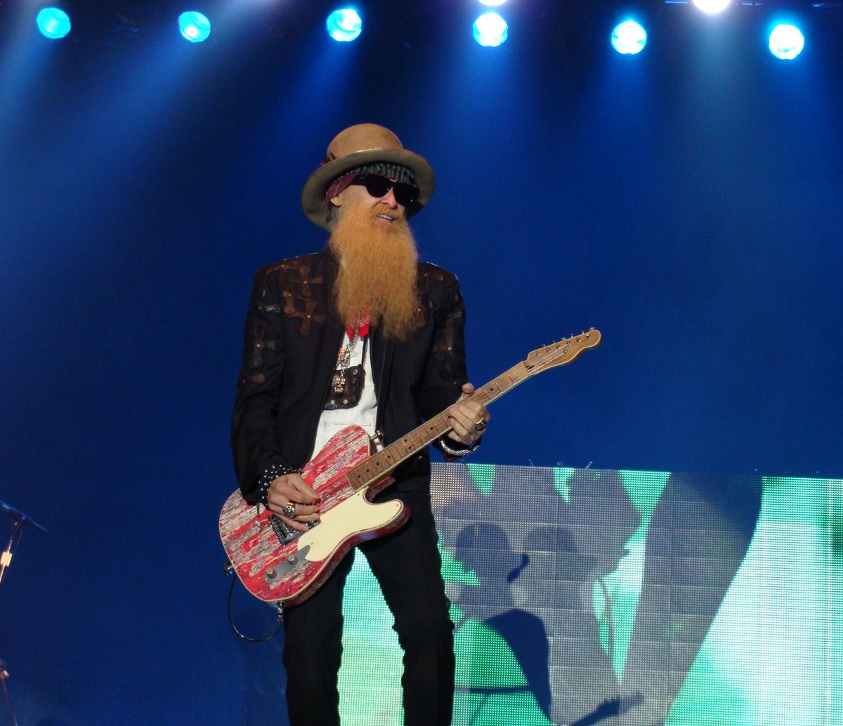 Billy Gibbons on stage at the Azkena Rock Festival in Vitoria-Gasteiz, Spain, in June 2015.